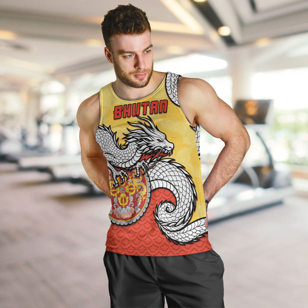 Personalized Bhutan Men Tank Top Druk Thunder Dragon Pattern