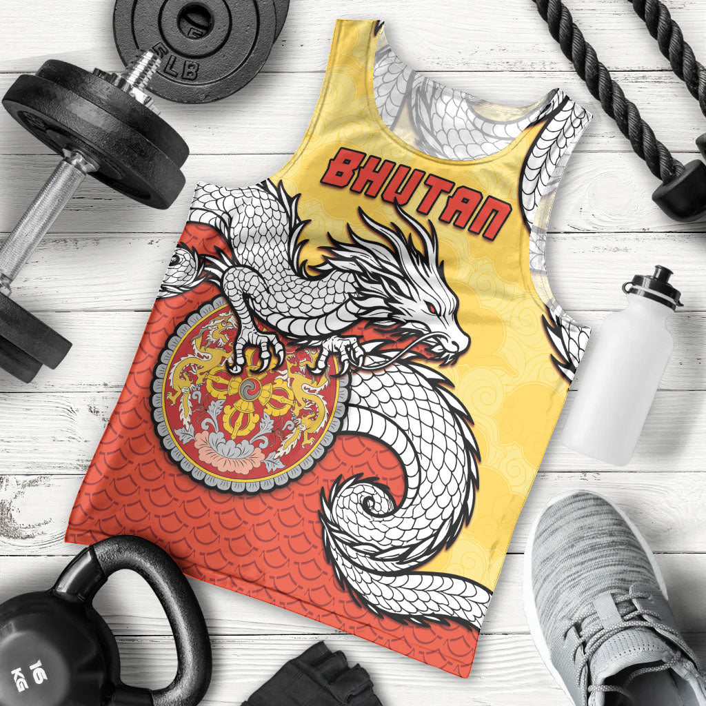 Personalized Bhutan Men Tank Top Druk Thunder Dragon Pattern