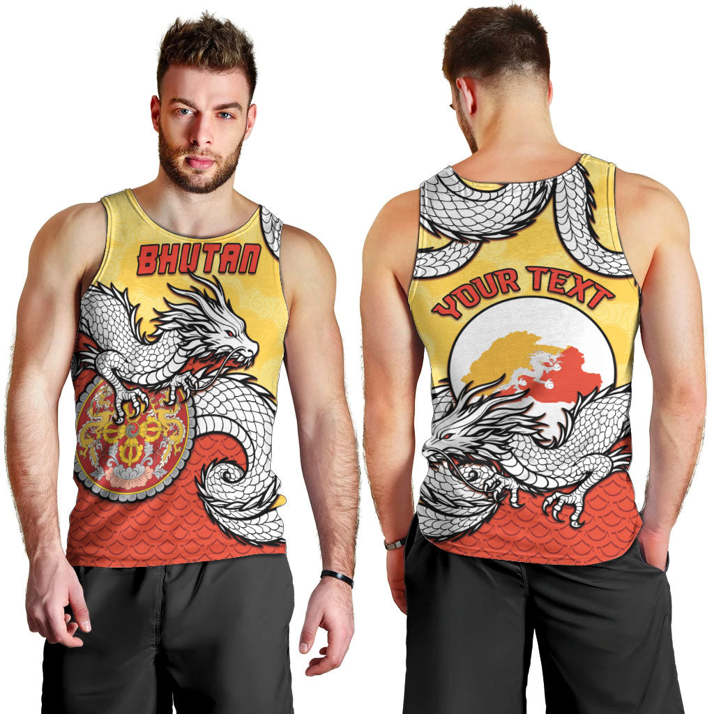 Personalized Bhutan Men Tank Top Druk Thunder Dragon Pattern