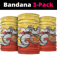 Bhutan Neck Gaiter Druk Thunder Dragon Pattern