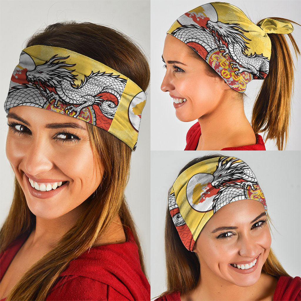 Bhutan Neck Gaiter Druk Thunder Dragon Pattern