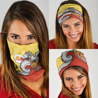 Bhutan Neck Gaiter Druk Thunder Dragon Pattern