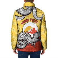 Personalized Bhutan Padded Jacket Druk Thunder Dragon Pattern