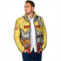Personalized Bhutan Padded Jacket Druk Thunder Dragon Pattern