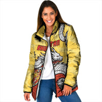 Personalized Bhutan Padded Jacket Druk Thunder Dragon Pattern