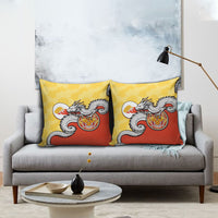 Bhutan Pillow Cover Druk Thunder Dragon Pattern