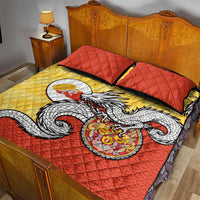 Bhutan Quilt Bed Set Druk Thunder Dragon Pattern