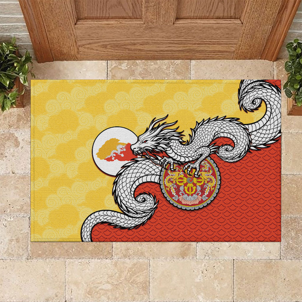 Bhutan Rubber Doormat Druk Thunder Dragon Pattern