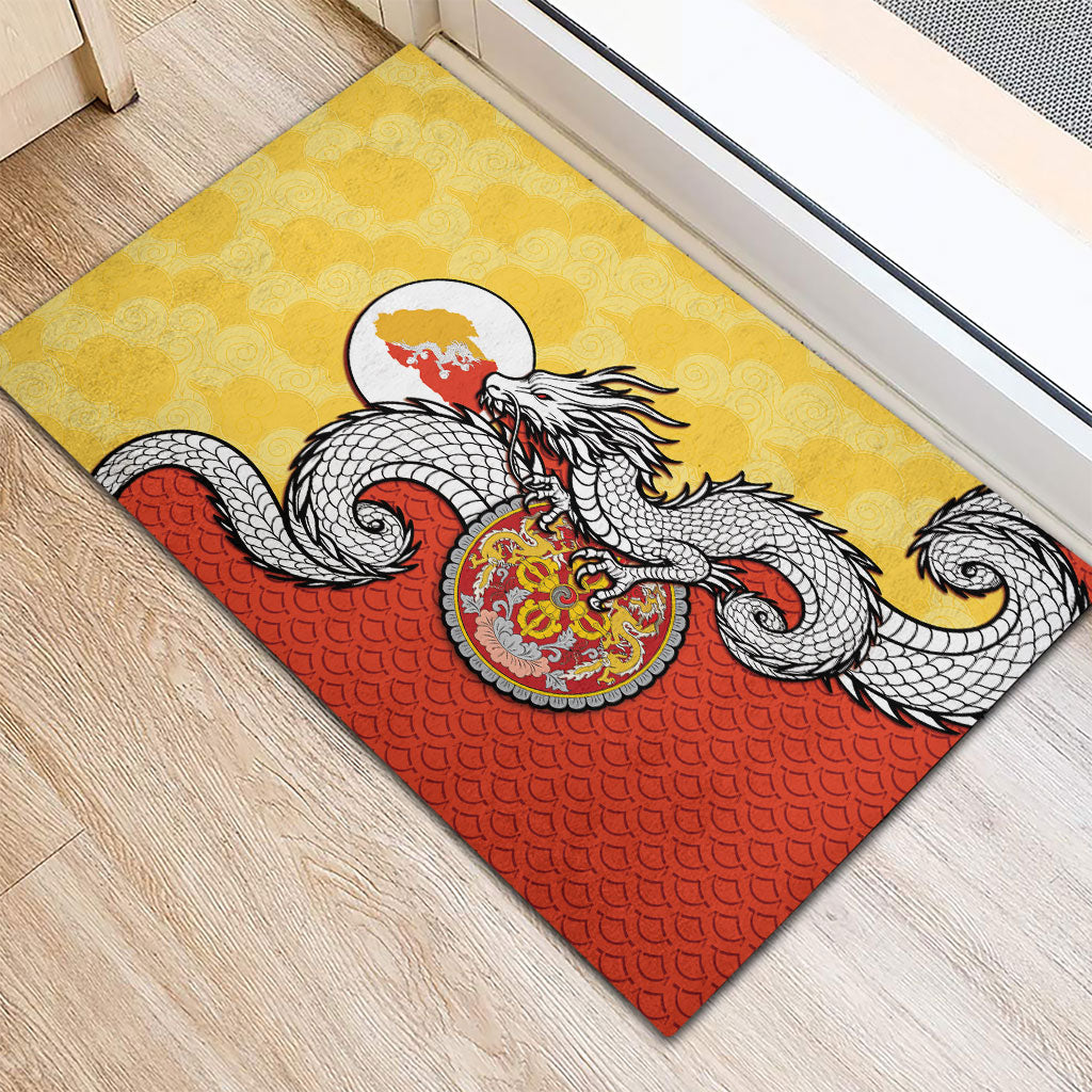 Bhutan Rubber Doormat Druk Thunder Dragon Pattern