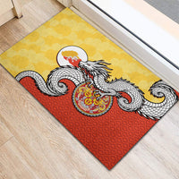 Bhutan Rubber Doormat Druk Thunder Dragon Pattern