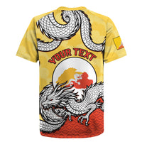 Personalized Bhutan Rugby Jersey Druk Thunder Dragon Pattern