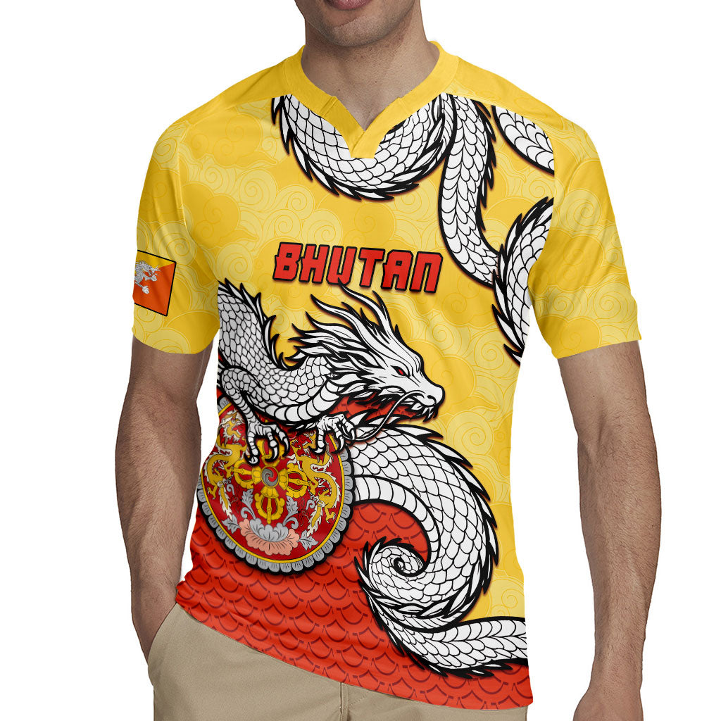 Personalized Bhutan Rugby Jersey Druk Thunder Dragon Pattern