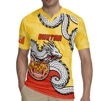 Personalized Bhutan Rugby Jersey Druk Thunder Dragon Pattern