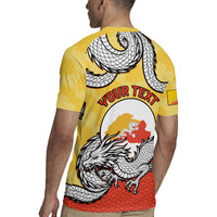 Personalized Bhutan Rugby Jersey Druk Thunder Dragon Pattern