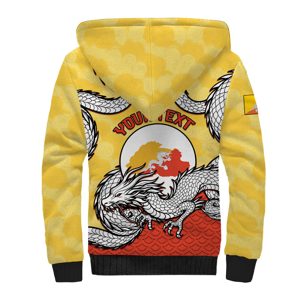 Personalized Bhutan Sherpa Hoodie Druk Thunder Dragon Pattern