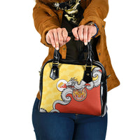 Bhutan Shoulder Handbag Druk Thunder Dragon Pattern