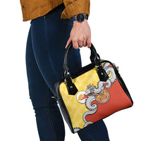Bhutan Shoulder Handbag Druk Thunder Dragon Pattern