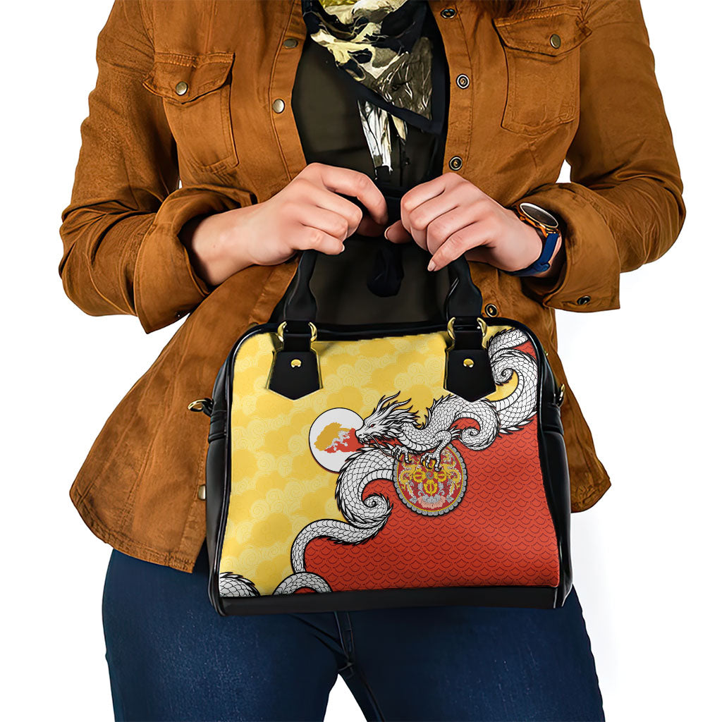 Bhutan Shoulder Handbag Druk Thunder Dragon Pattern