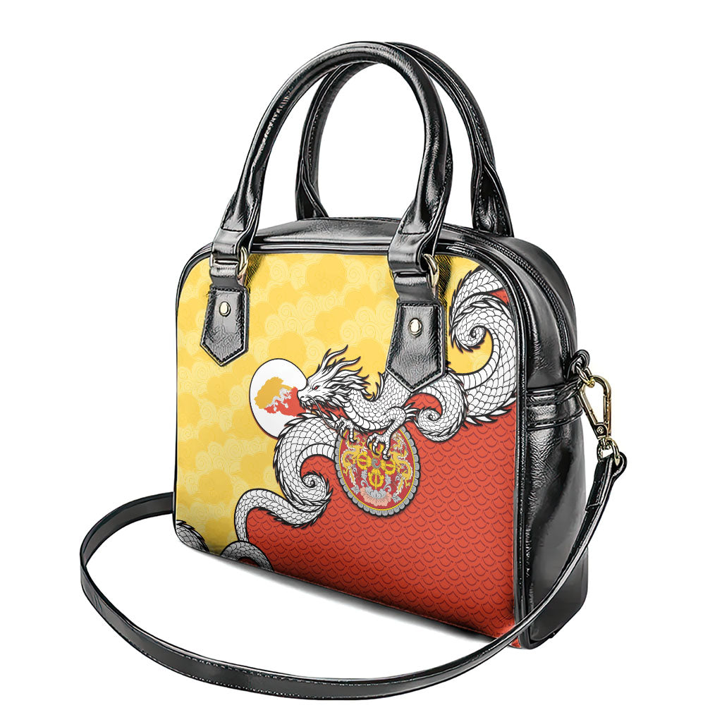 Bhutan Shoulder Handbag Druk Thunder Dragon Pattern