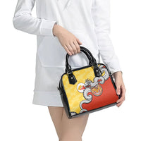 Bhutan Shoulder Handbag Druk Thunder Dragon Pattern