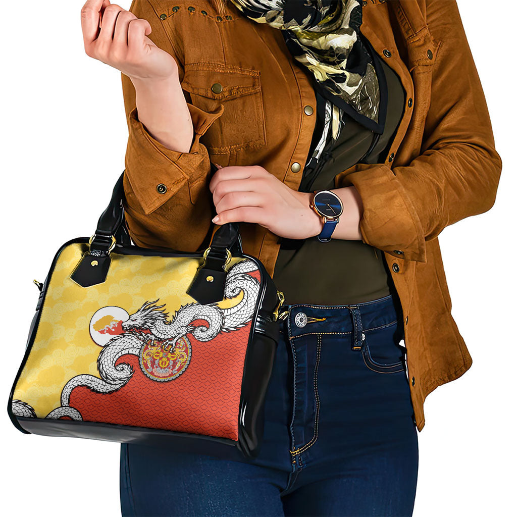 Bhutan Shoulder Handbag Druk Thunder Dragon Pattern