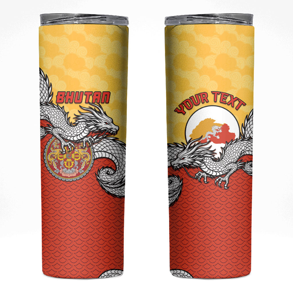 Personalized Bhutan Skinny Tumbler Druk Thunder Dragon Pattern