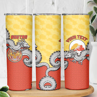 Personalized Bhutan Skinny Tumbler Druk Thunder Dragon Pattern