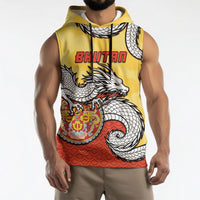 Personalized Bhutan Sleeveless Hoodie Druk Thunder Dragon Pattern