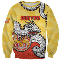 Personalized Bhutan Sweatshirt Druk Thunder Dragon Pattern