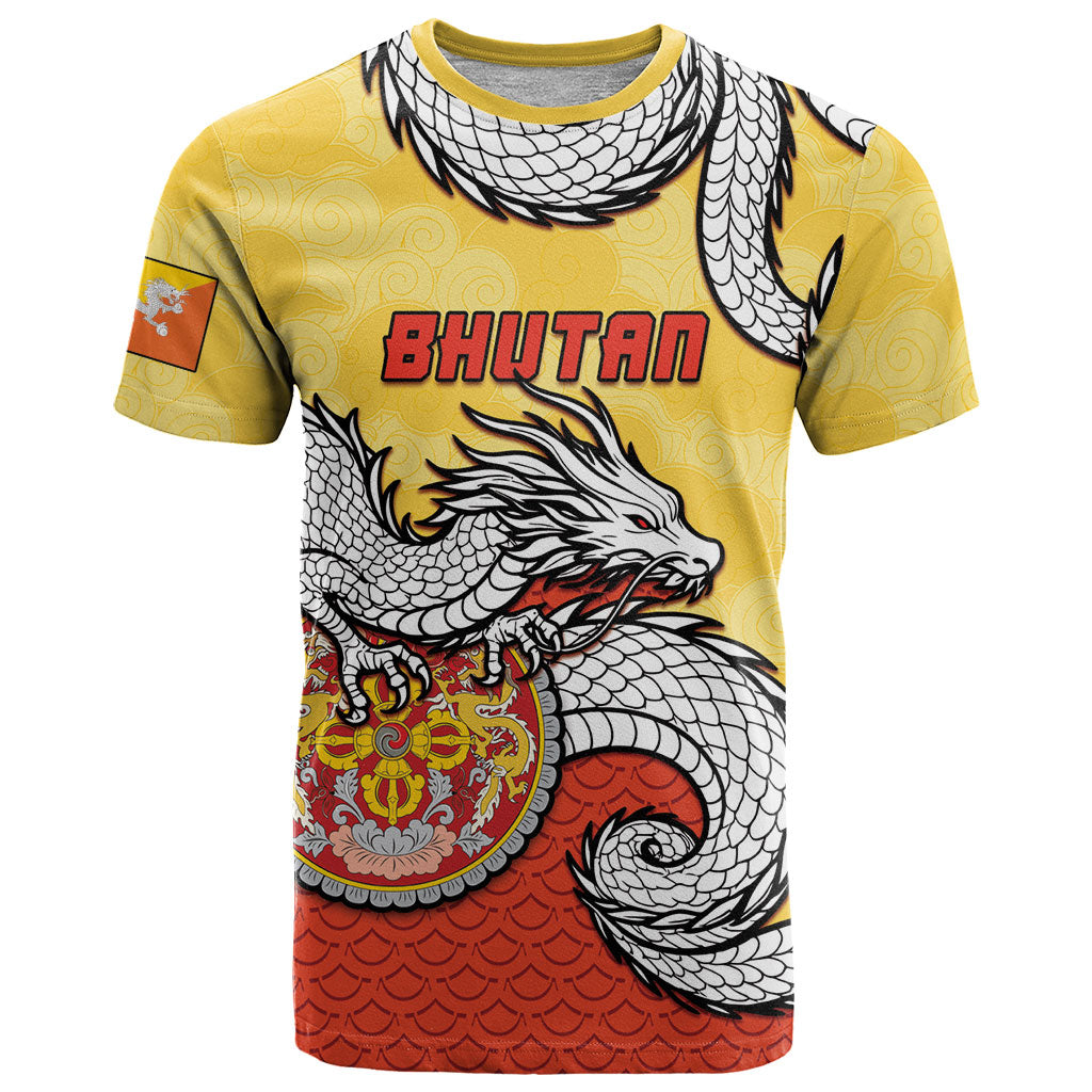 Personalized Bhutan T Shirt Druk Thunder Dragon Pattern