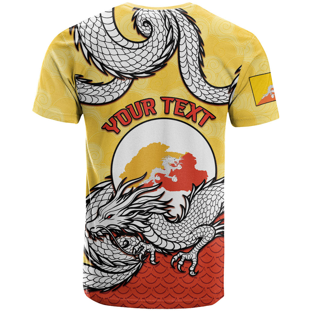 Personalized Bhutan T Shirt Druk Thunder Dragon Pattern