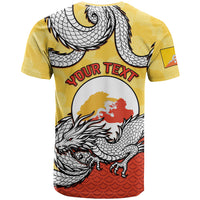 Personalized Bhutan T Shirt Druk Thunder Dragon Pattern
