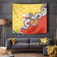 Bhutan Tapestry Druk Thunder Dragon Pattern