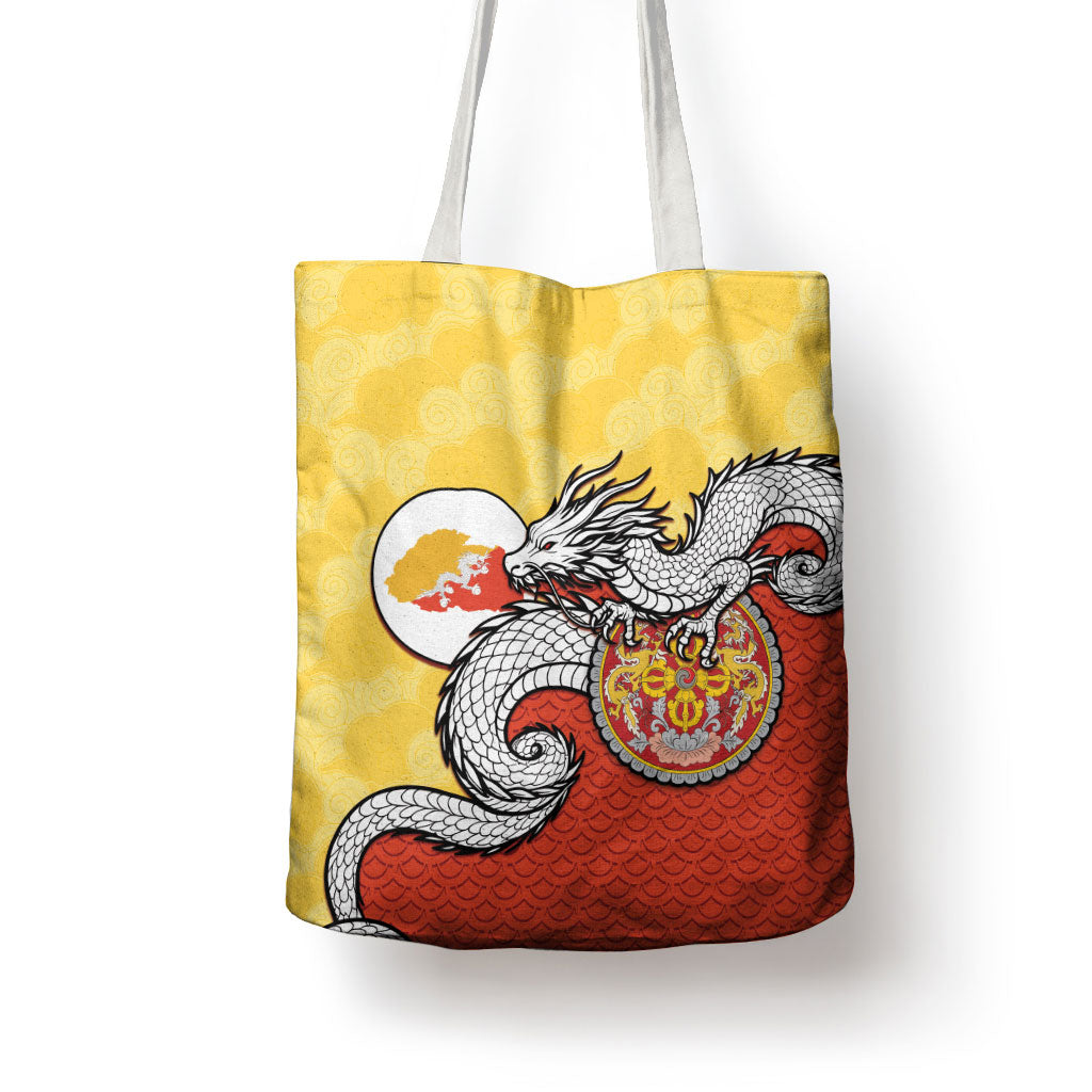 Bhutan Tote Bag Druk Thunder Dragon Pattern