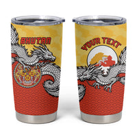 Personalized Bhutan Tumbler Cup Druk Thunder Dragon Pattern