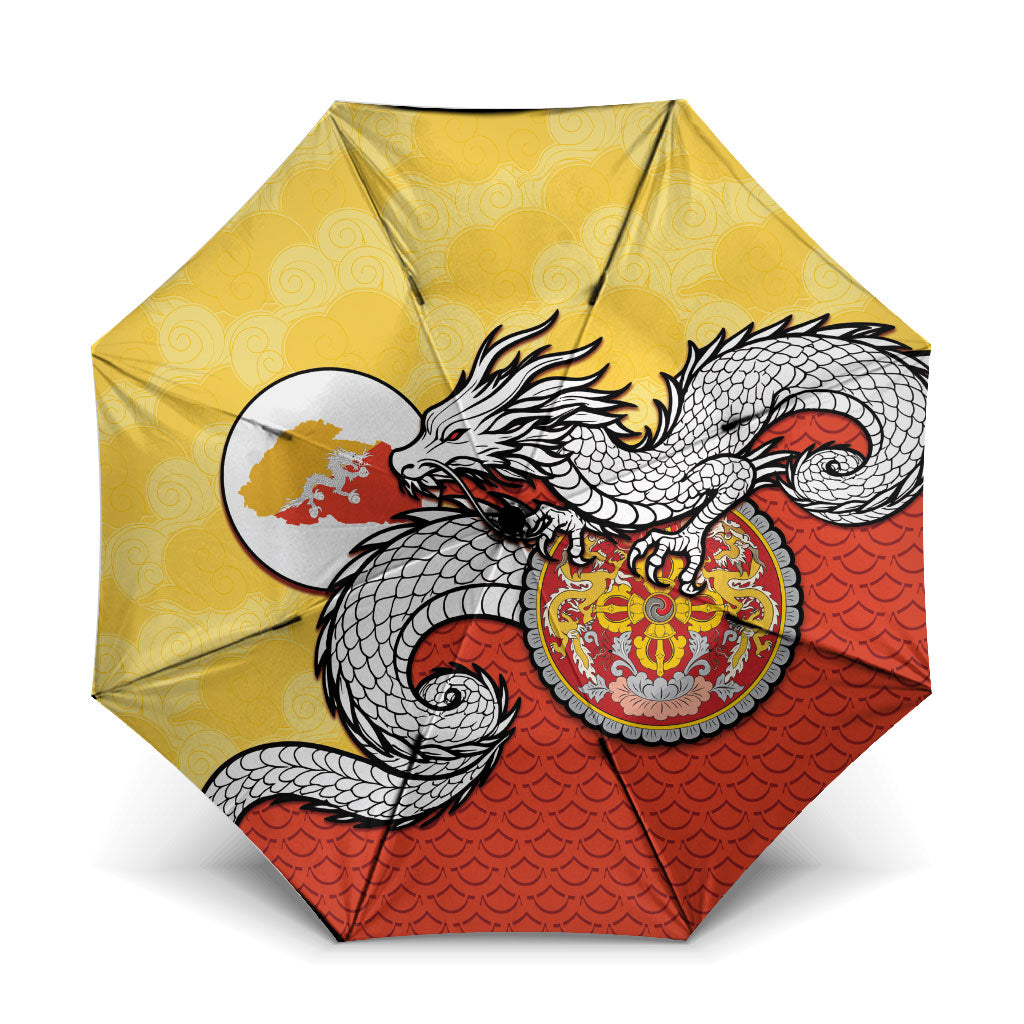 Bhutan Umbrella Druk Thunder Dragon Pattern
