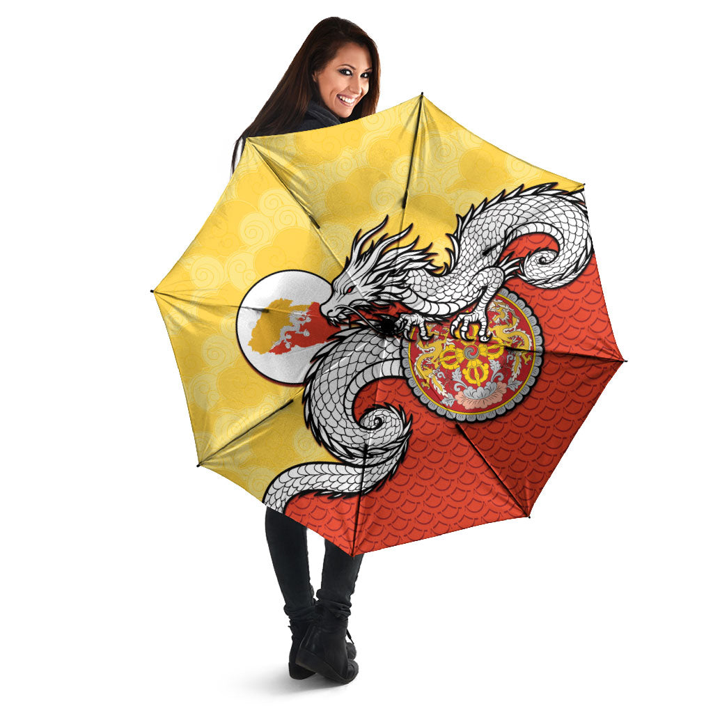 Bhutan Umbrella Druk Thunder Dragon Pattern
