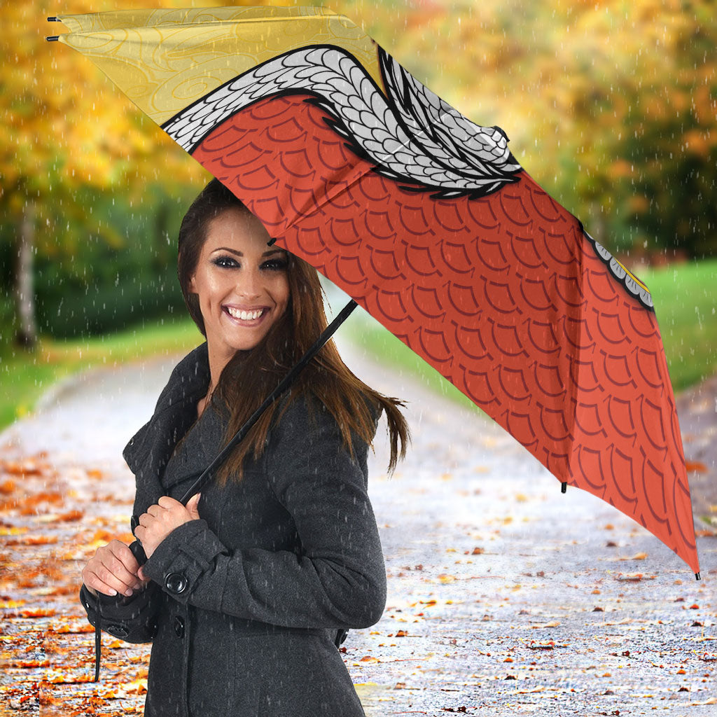 Bhutan Umbrella Druk Thunder Dragon Pattern