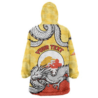 Personalized Bhutan Wearable Blanket Hoodie Druk Thunder Dragon Pattern