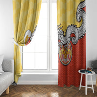 Bhutan Window Curtain Druk Thunder Dragon Pattern
