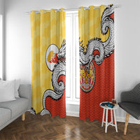 Bhutan Window Curtain Druk Thunder Dragon Pattern