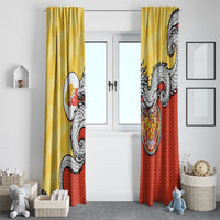 Bhutan Window Curtain Druk Thunder Dragon Pattern