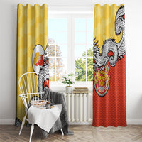 Bhutan Window Curtain Druk Thunder Dragon Pattern