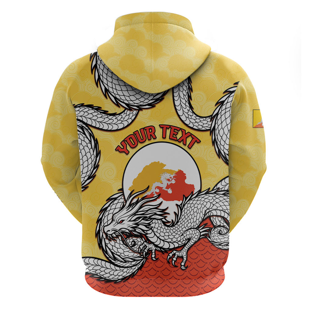 Personalized Bhutan Zip Hoodie Druk Thunder Dragon Pattern