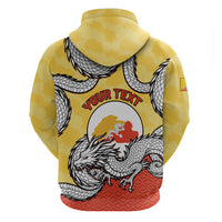 Personalized Bhutan Zip Hoodie Druk Thunder Dragon Pattern