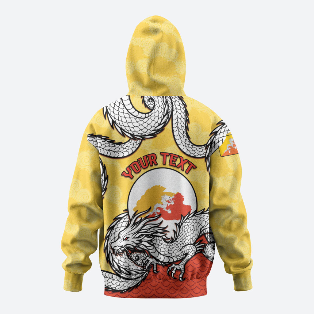Personalized Bhutan Zip Hoodie Druk Thunder Dragon Pattern