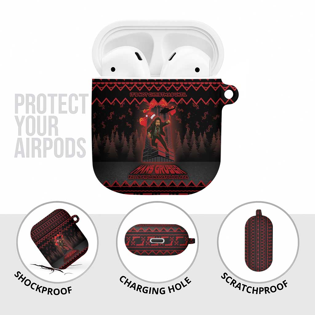 Xmas Eve 1988 AirPods Case It Is Not Christmas Unil Hans Gruber Falls From Nakatomi Plaza - Wonder Print Shop