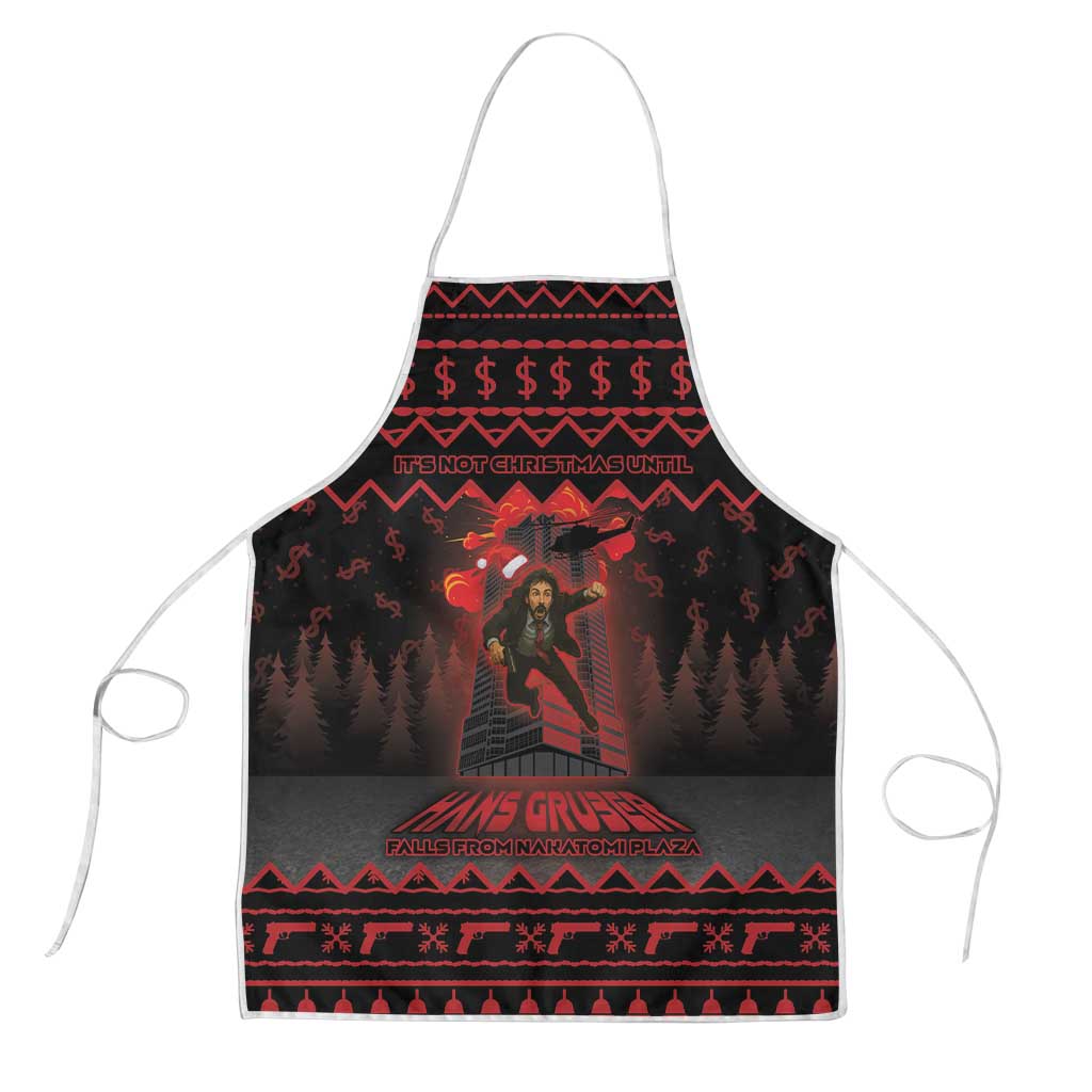 Xmas Eve 1988 Apron It Is Not Christmas Unil Hans Gruber Falls From Nakatomi Plaza - Wonder Print Shop