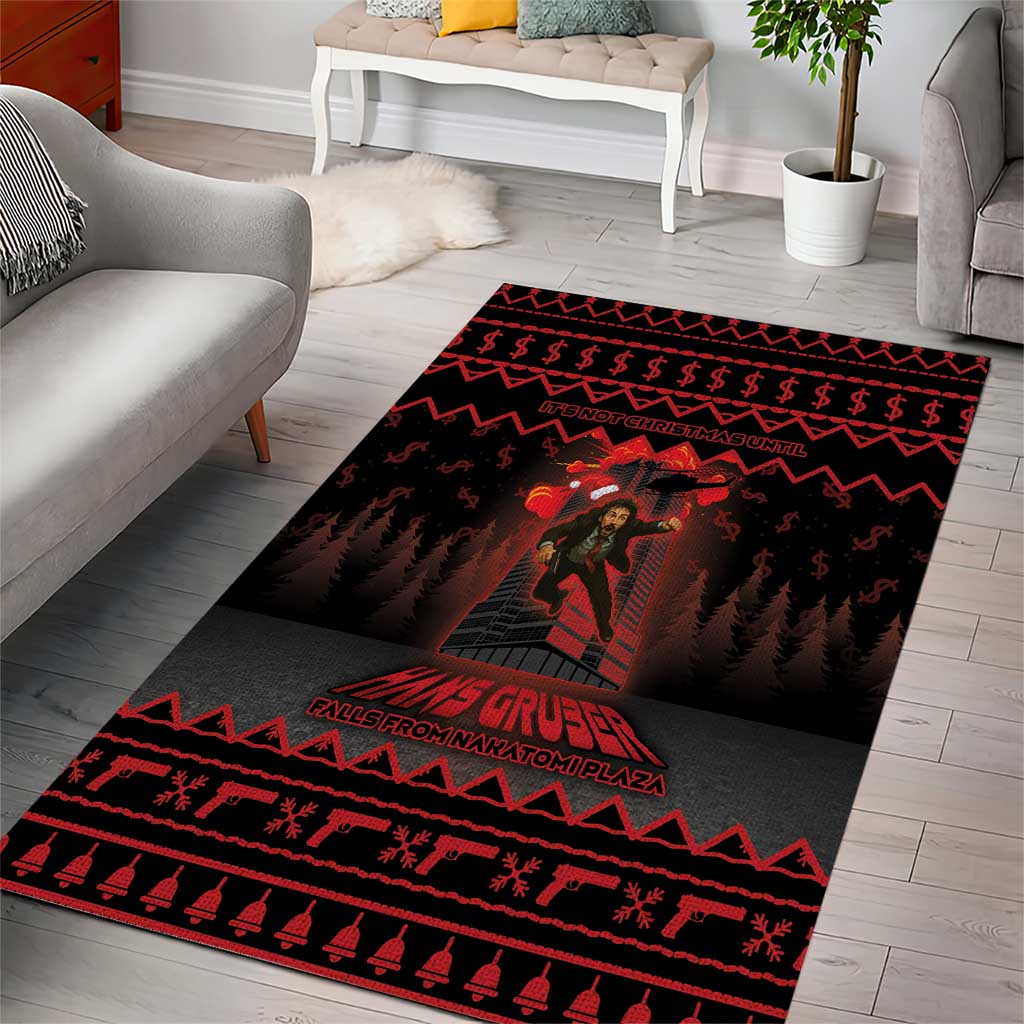 Xmas Eve 1988 Area Rug It Is Not Christmas Unil Hans Gruber Falls From Nakatomi Plaza - Wonder Print Shop