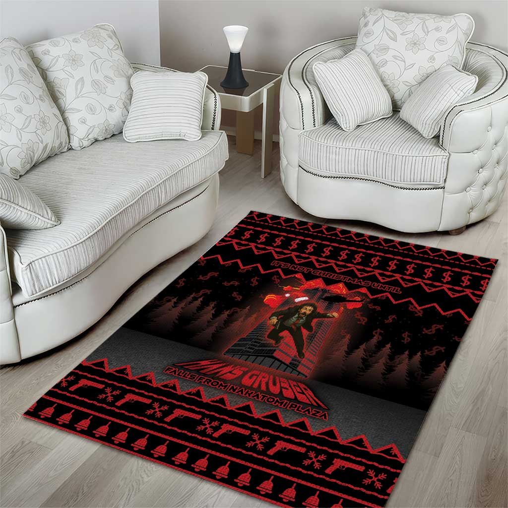 Xmas Eve 1988 Area Rug It Is Not Christmas Unil Hans Gruber Falls From Nakatomi Plaza - Wonder Print Shop